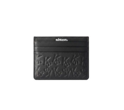 KS Monogram Card Holder - Black