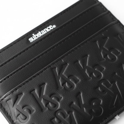 KS Monogram Card Holder - Black