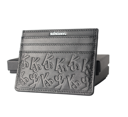 KS Monogram Card Holder - Black